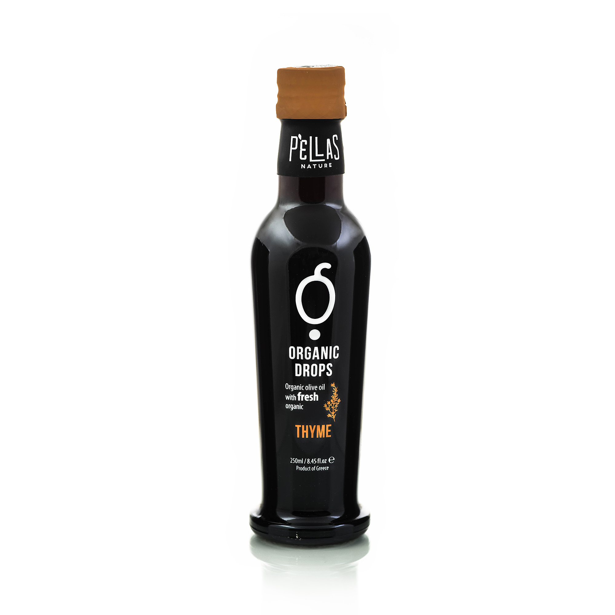 Organic Drops Thyme Olive Oil 8.45 oz Bottle