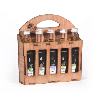 Pellas Nature 5L infused Olive Oil Wooden Gift Set