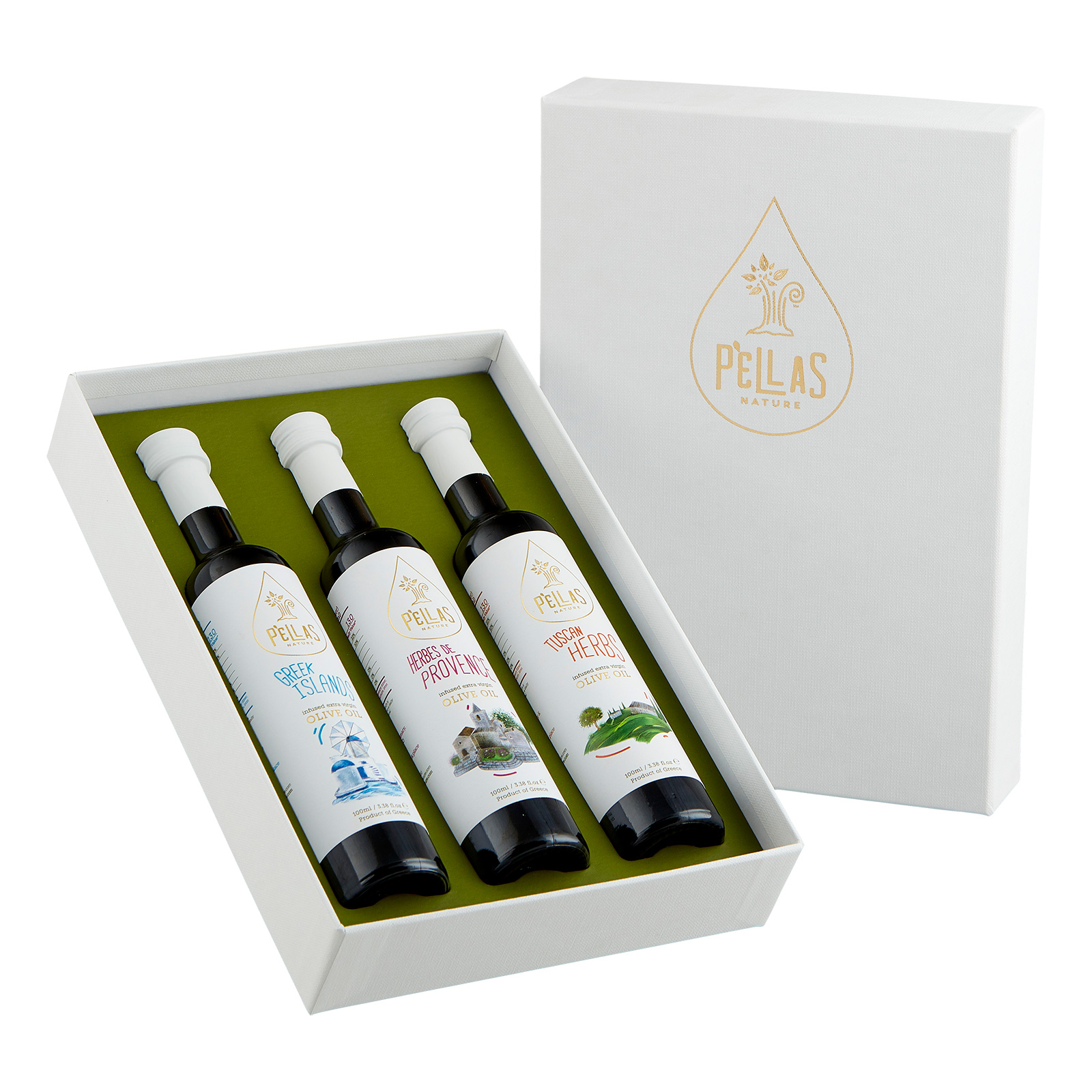 “The Mediterranean Collection” infused Extra Virgin Olive Oil Gift Box
