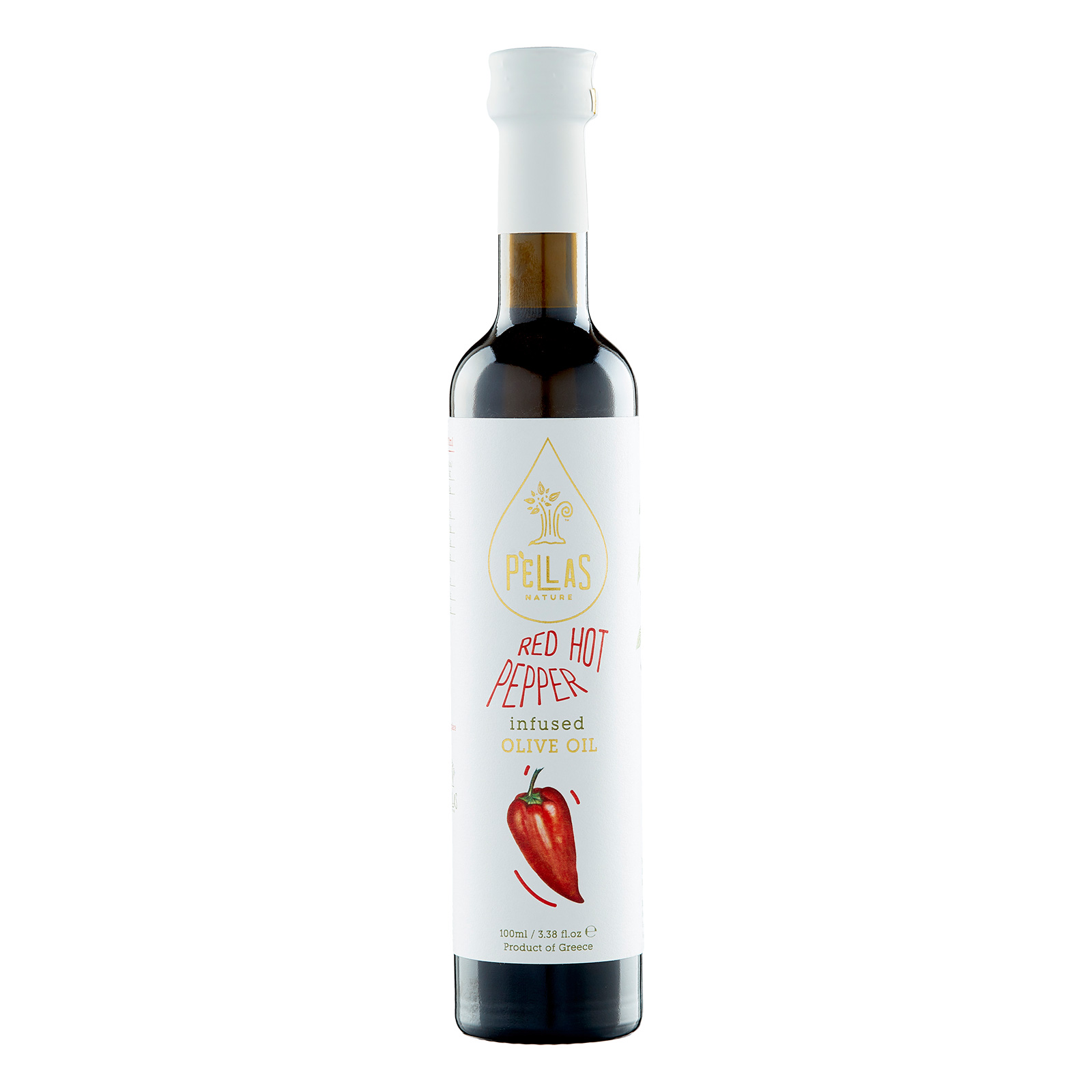 Pellas Nature Red Hot Pepper infused Extra Virgin Olive Oil 3.38 fl.oz Bottle