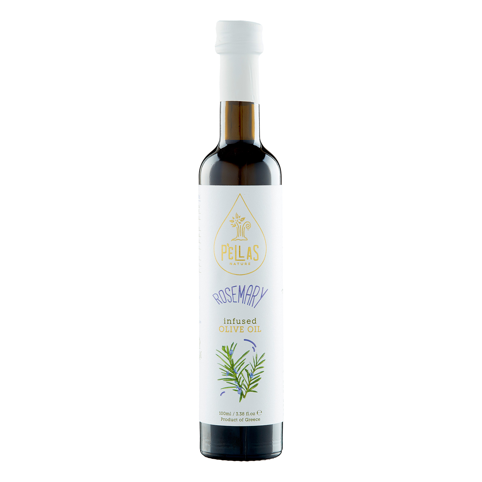 Pellas Nature Rosemary infused Extra Virgin Olive Oil 3.38 fl.oz Bottle