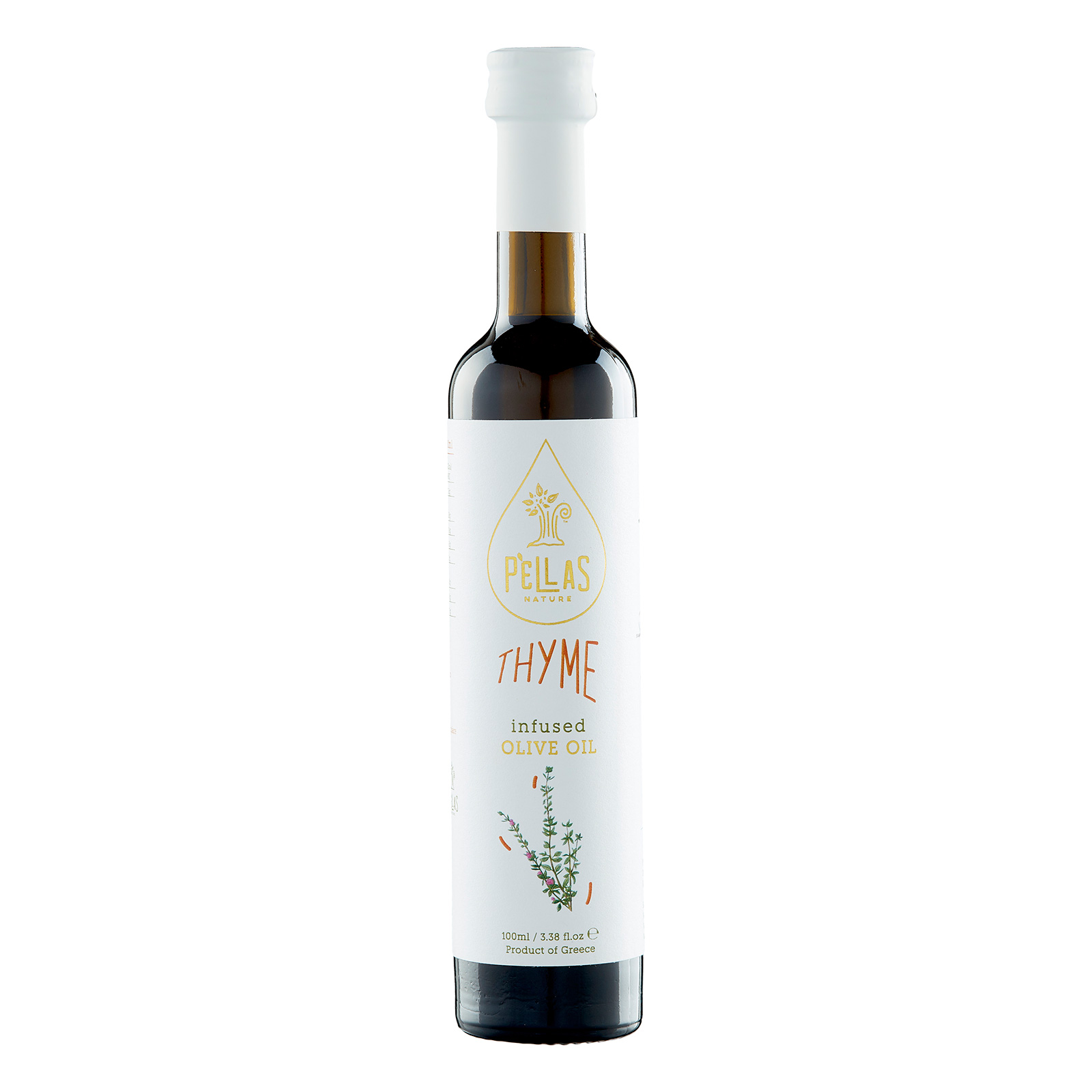 Pellas Nature Thyme infused Extra Virgin Olive Oil 3.38 fl.oz Bottle
