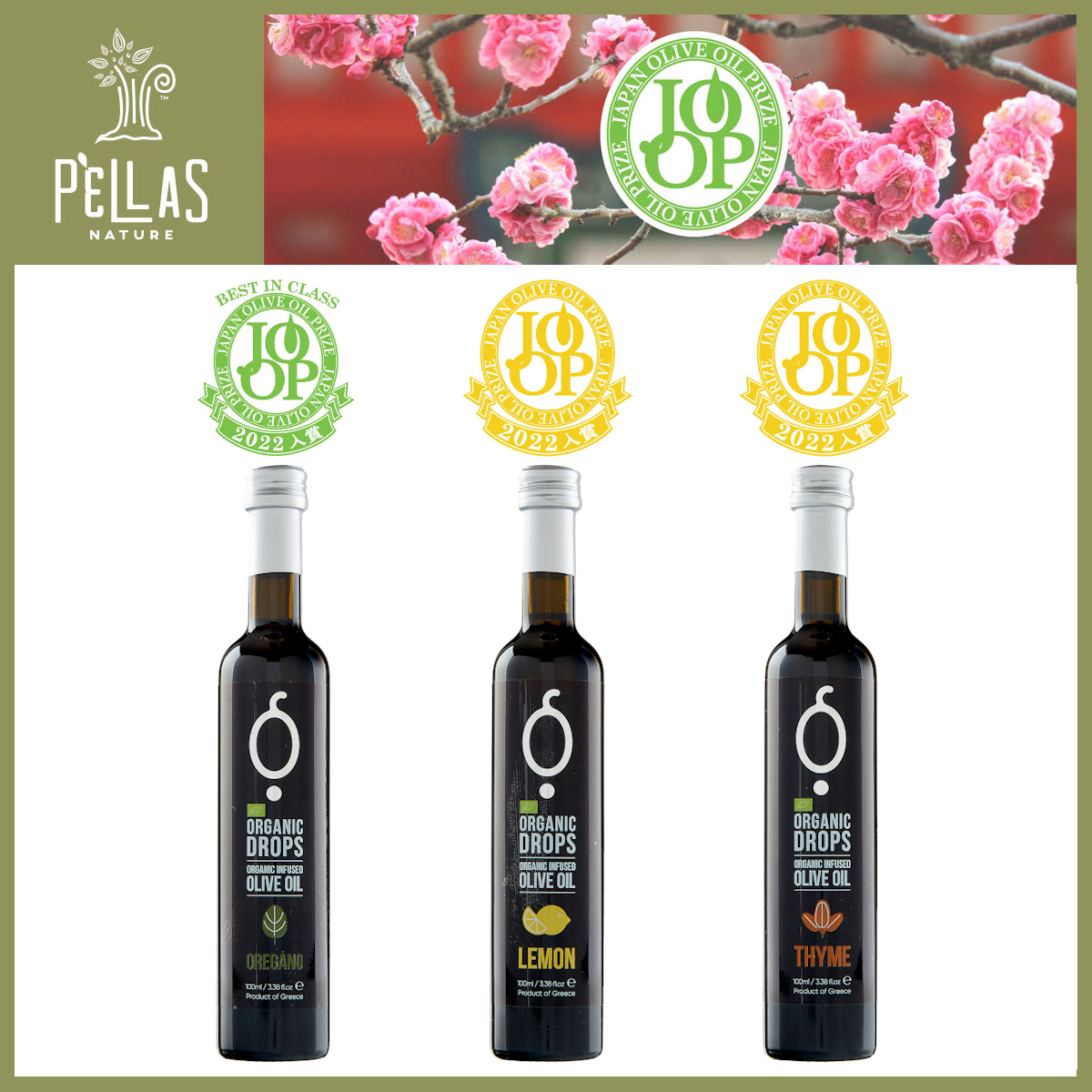 One Best in Class and Two Gold Prizes at the JOOP – Japan Olive Oil Prize 2022